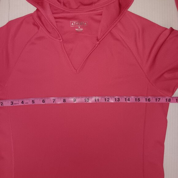 ATHLETA V-NECK CROPPED HOODIE TOP - Picture 4 of 13